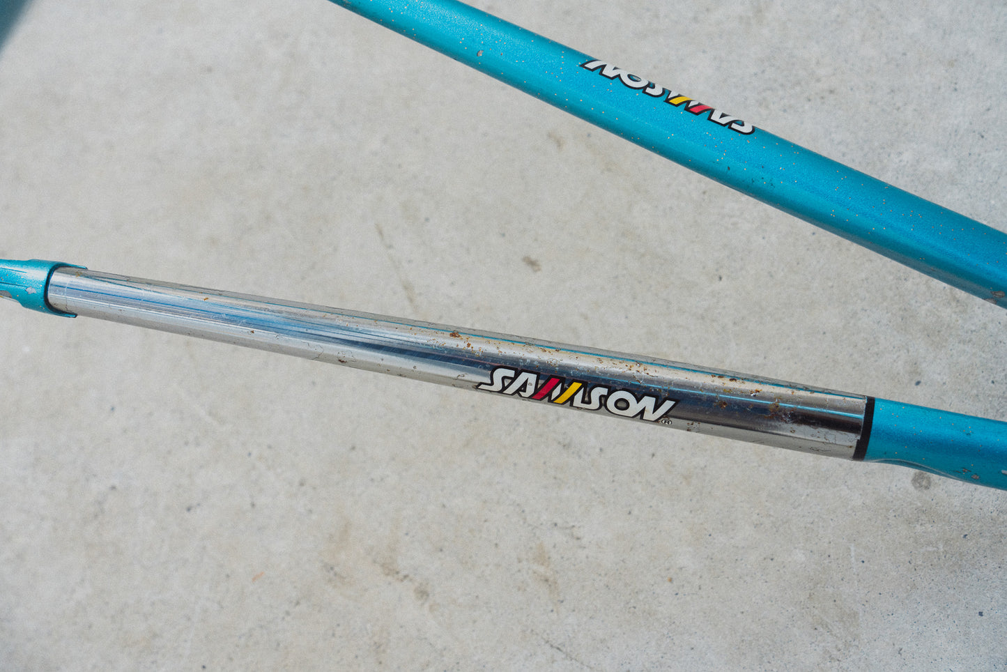 *Samson* Vintage NJS Frameset - Light Blue / 54.5cm