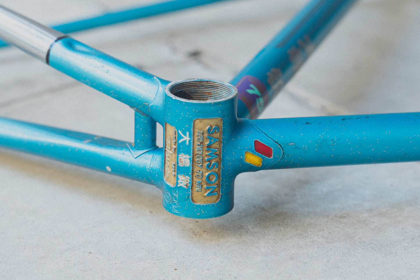 *Samson* Vintage NJS Frameset - Light Blue / 54.5cm