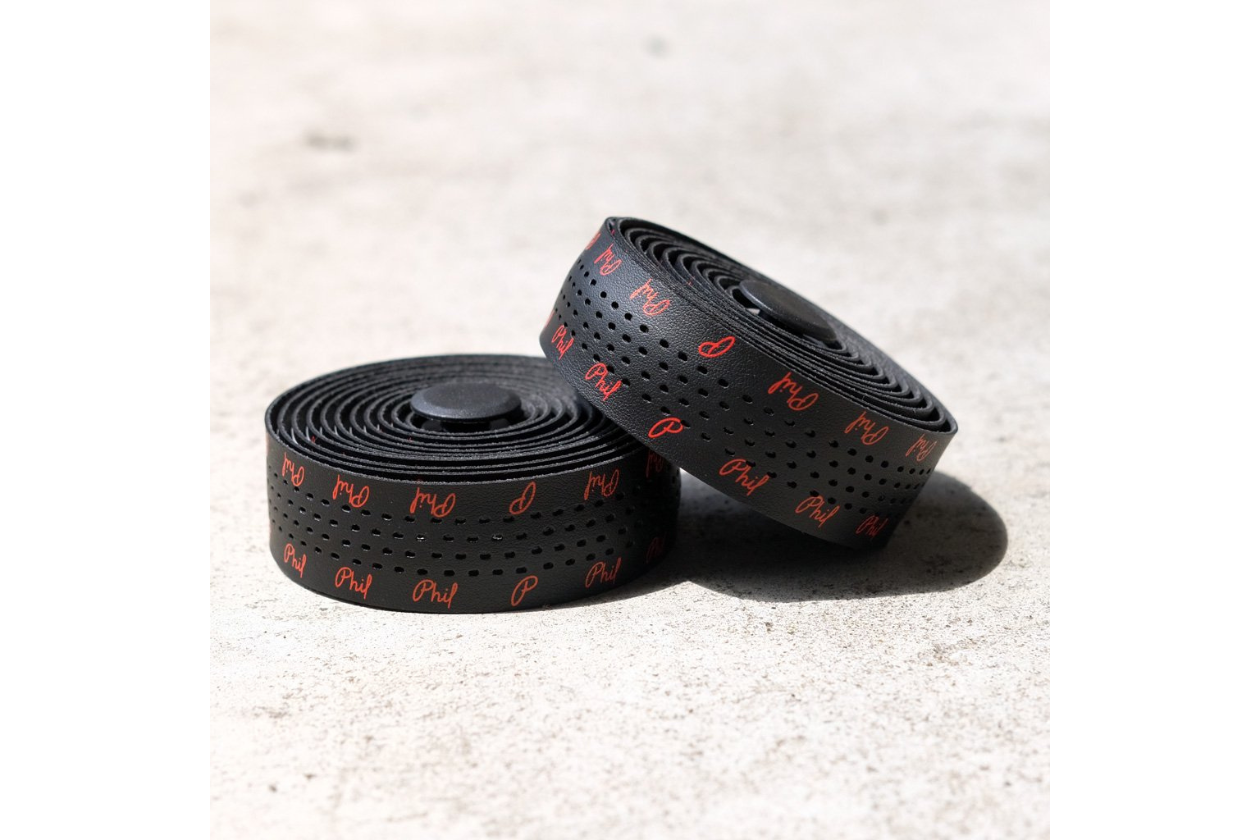 PHILWOOD Logo Bar Tape CLASSIC RED