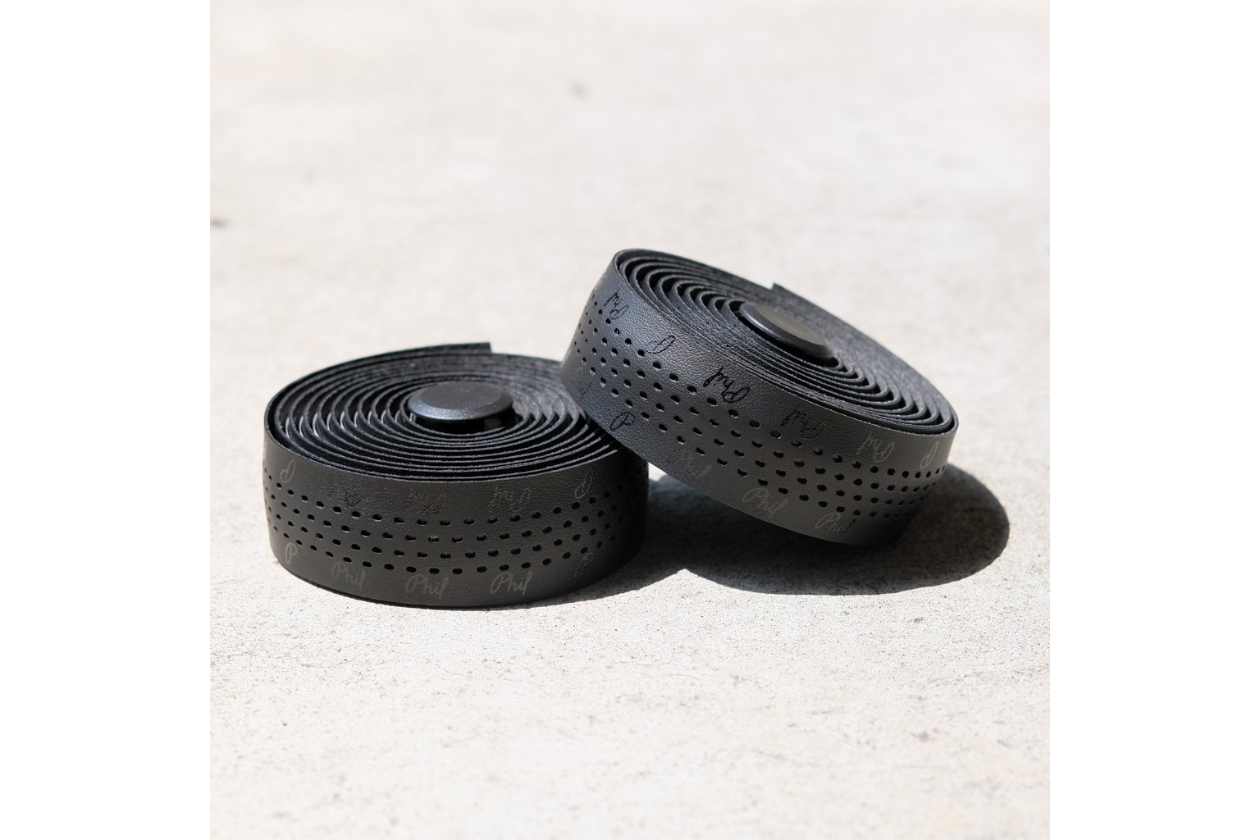 PHILWOOD Logo Bar Tape STEALTH BLACK