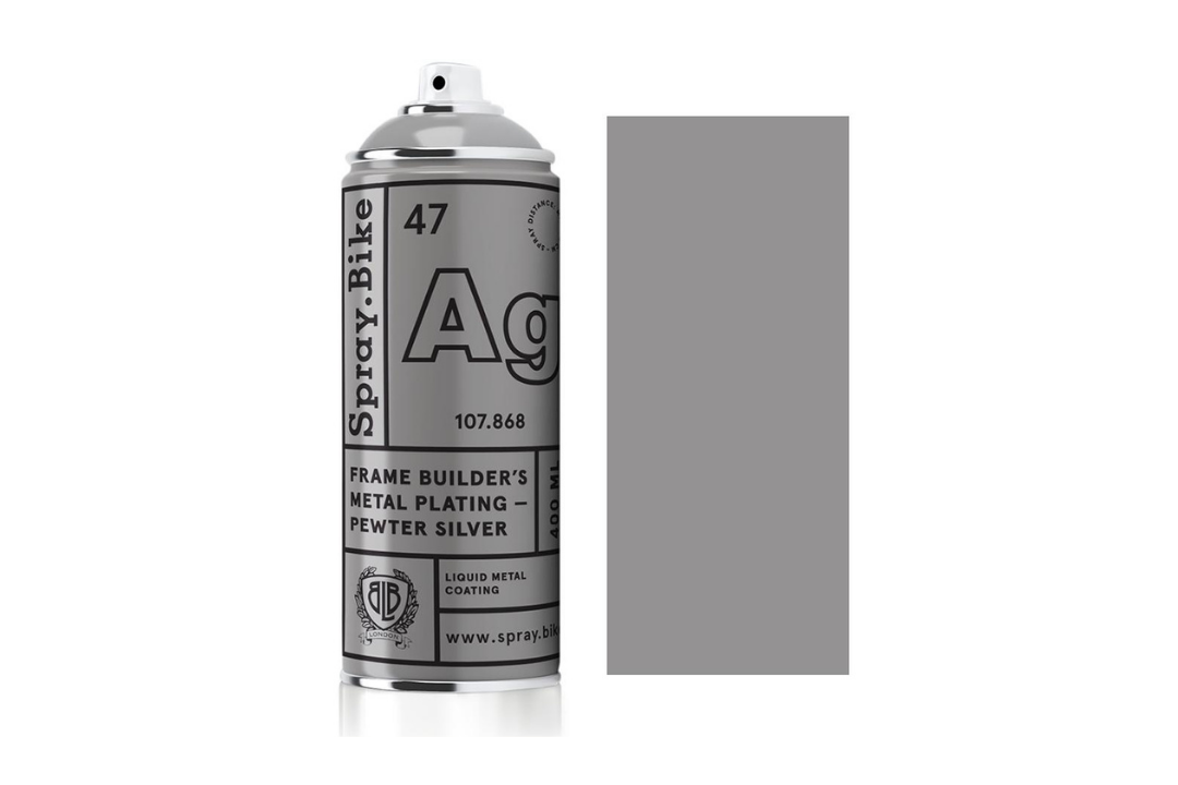 Spray.Bike 400ml Frame Builder's Metal Plating "Pewter Silver"